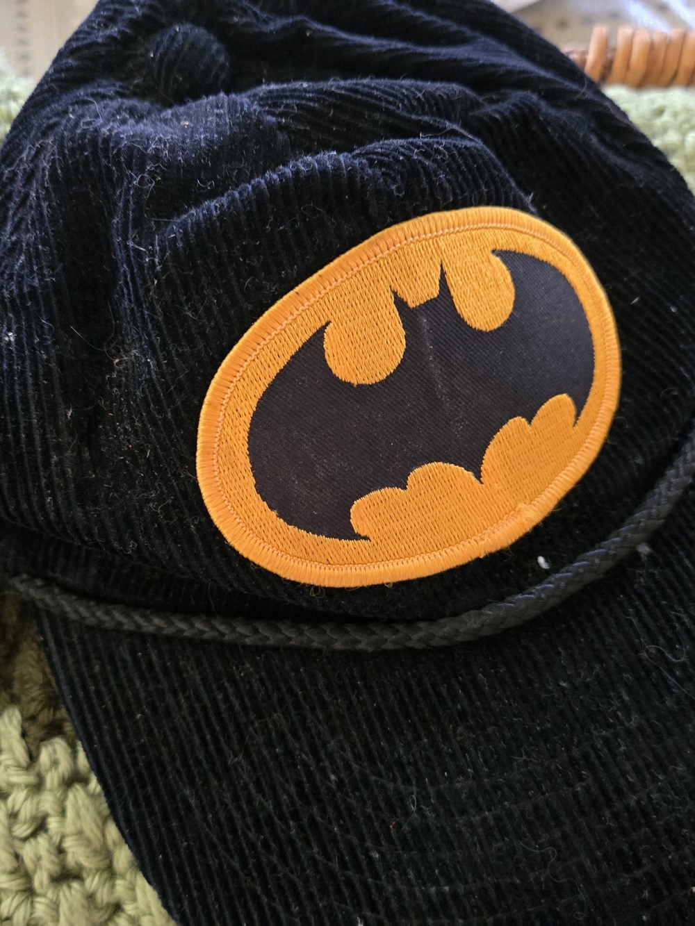 Cortory Batman DC Comics Black Logo Tag Cap
